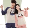 The new couple pajama set, long-sleeved and long-pants cartoon home wear set, is casual and comfortable Application Scenario